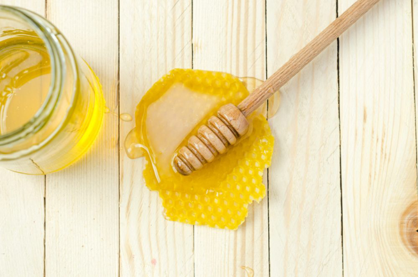 Honey from a jar