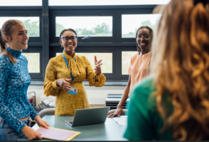 Teachers talking