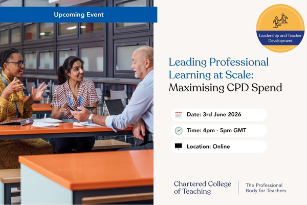 Leading Professional Learning at Scale: Maximising CPD Spend