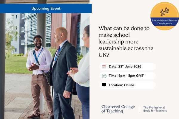 What can be done to make school leadership more sustainable across the UK?