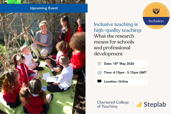 Inclusive teaching is high-quality teaching: What the research means for schools and professional development