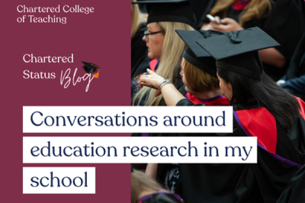 vicki medina 'Conversations around education research in my school’